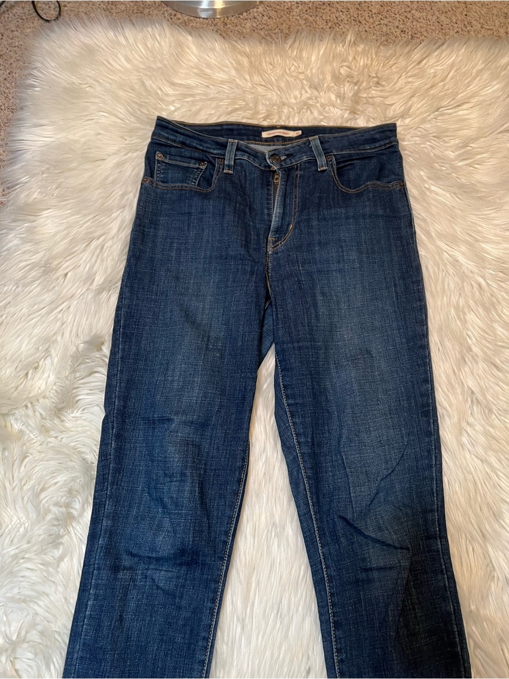 Levi's Women's Size 30 721 High Rise Skinny Jean Dark Wash Stretch Cotton - Picture 3 of 9
